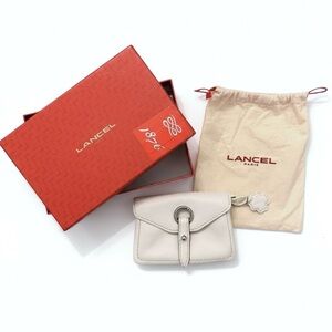 Lancel White Leather Wallet with Dustbag and Box (NEW)
